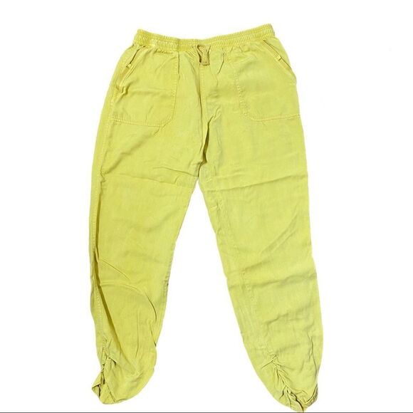 Thread + Supply Womens Jogger Size L Monarch Gold Yellow Pull On Lyocell - Picture 1 of 4